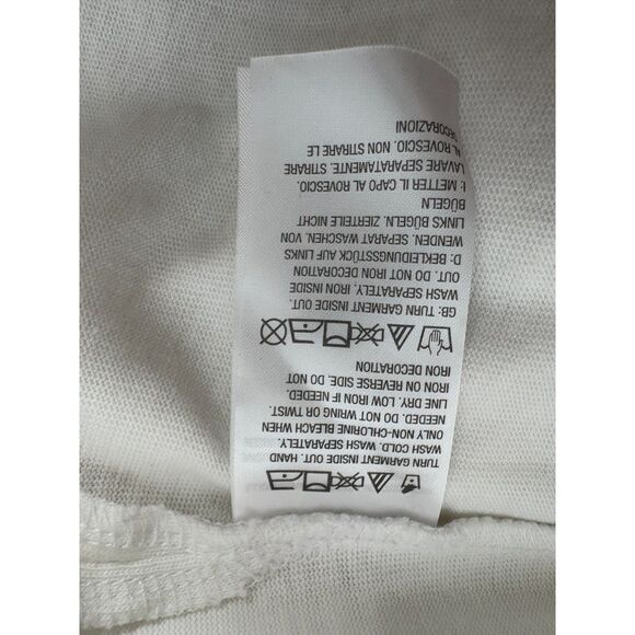 Vintage Quaker Factory White Embroidered Blouse USA Quirky Size L Novelty Funky - Picture 9 of 11